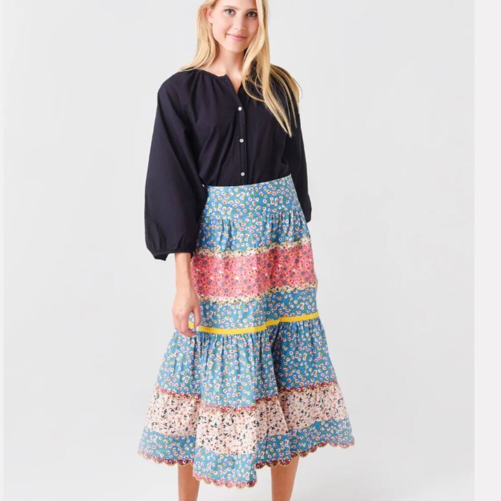 Celia B Caoba Midi Skirt